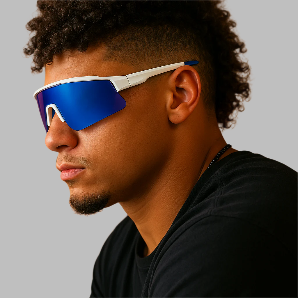 Sport Glasses - White & Blue